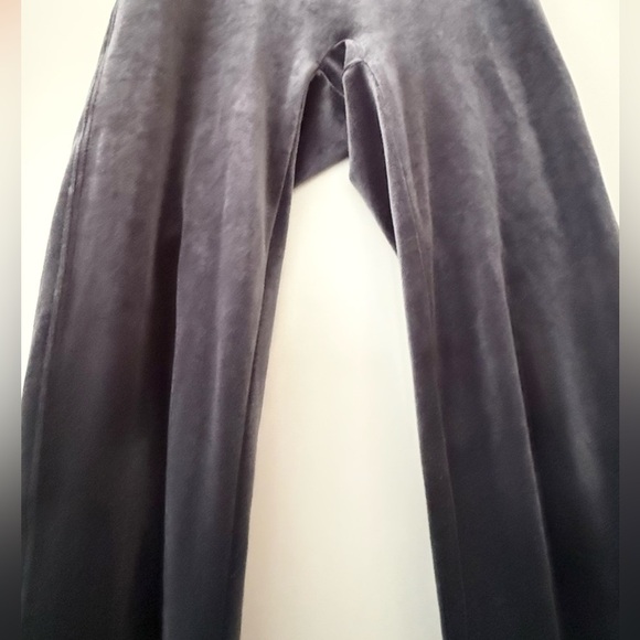 Spanx Gray Ready To Wow Velvet Leggings - Silver Chrome M - Picture 3 of 5